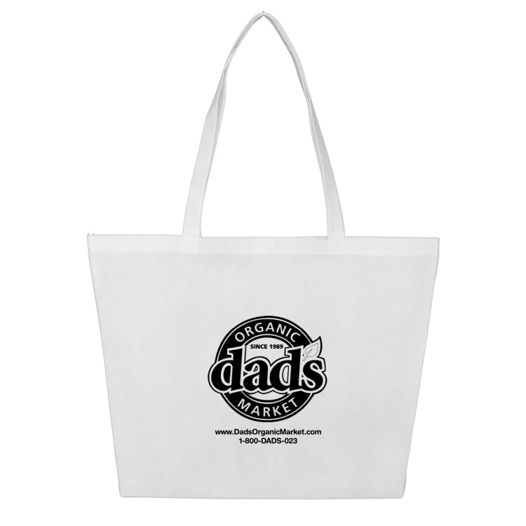 21"W x 15"H x 5" Gusset - "CAROLINA" Large Shopping and Beach Tote Bag