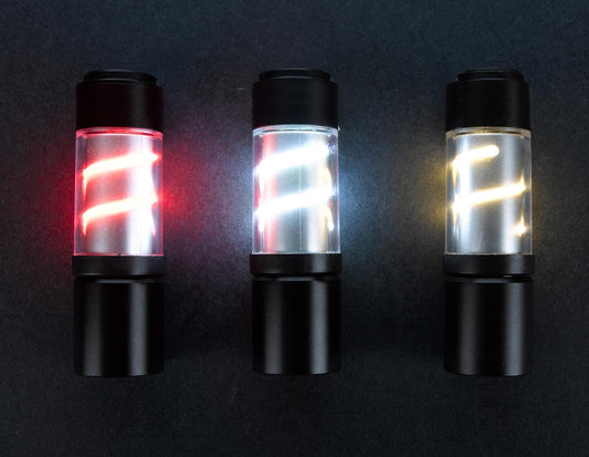 Front View of Red Illumi-Swirl Lantern Flashlight