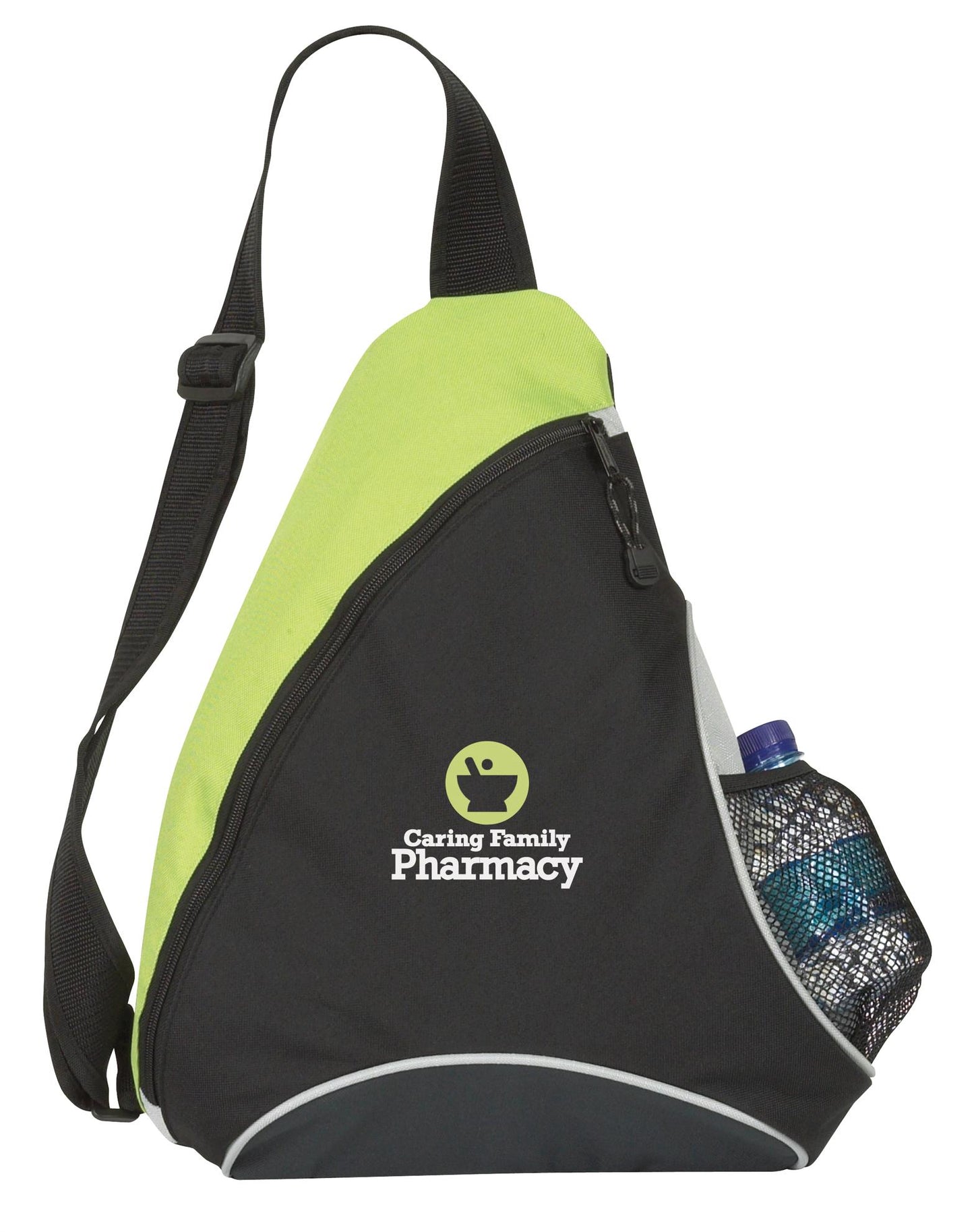 Front View of Apple Green Atchison® Cutie Patootie Slingpack