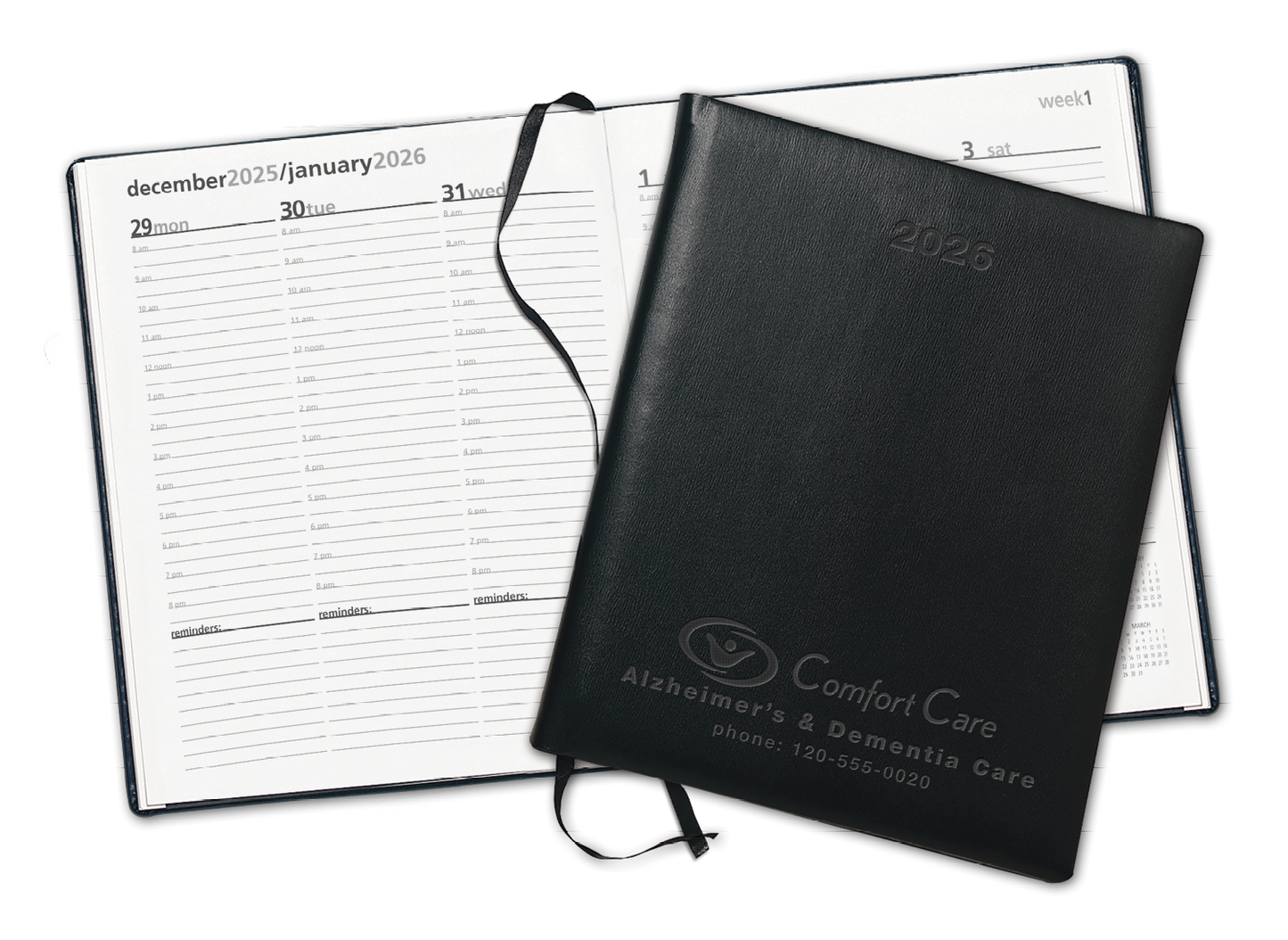 Triumph® Calendars Symphony Debossed Weekly Desk.2026 Triumph® Calendars Symphony Debossed Weekly Desk