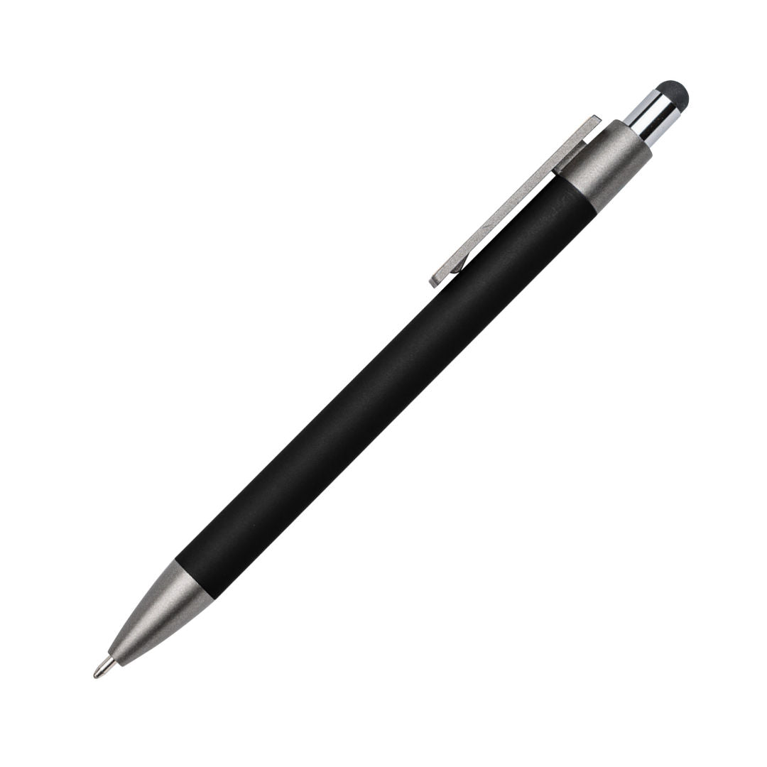 Hughes Metal Pen w/Wood Clip & Black Refill