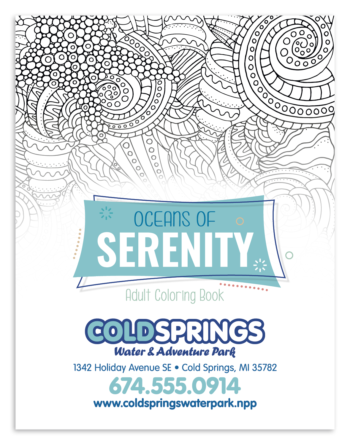 Good Value™ Oceans of Serenity Adult Coloring Book