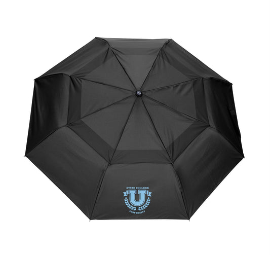 Front View of Black Shed Rain™ WindPro® 43" Vented Auto-Open/Close Compact Umbrella