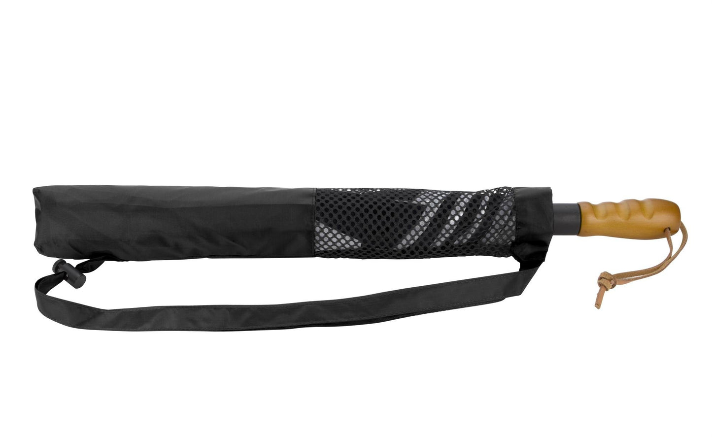 Shed Rain™ Windjammer® 58" Vented Wooden-Handled Auto-Open Jumbo Compact Umbrella