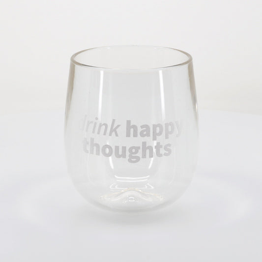 Clear Silipint® Clear Stemless Wine Glass - 12 oz.