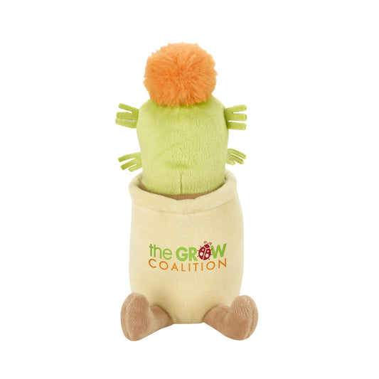 Front View of Cactus with Orange Bloom Chelsea Teddy Bear™ Zenzies Plush