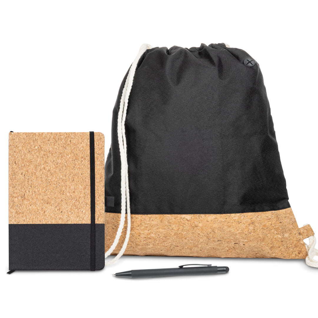 Cousteau Journal Gift Set w/Pen & Drawstring Tote
