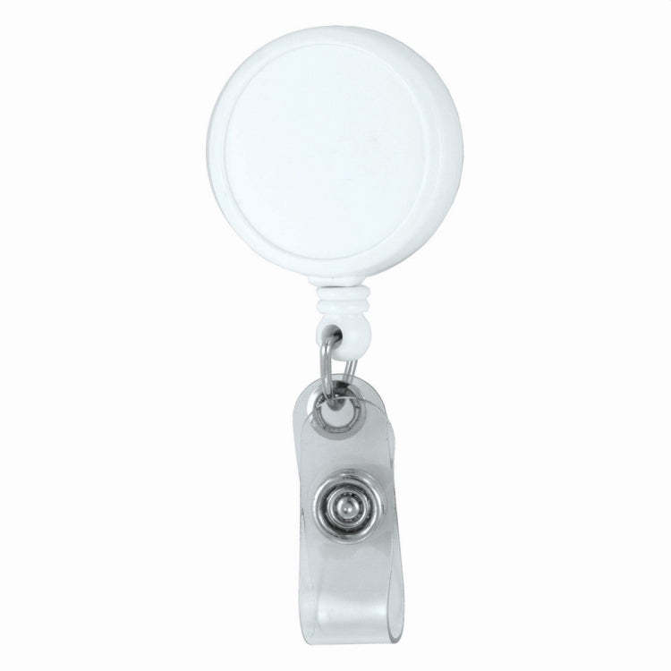 30""Worthington VL" 30” Cord Round Jumbo Imprint Retractable Badge Reel and Badge Holder with Metal