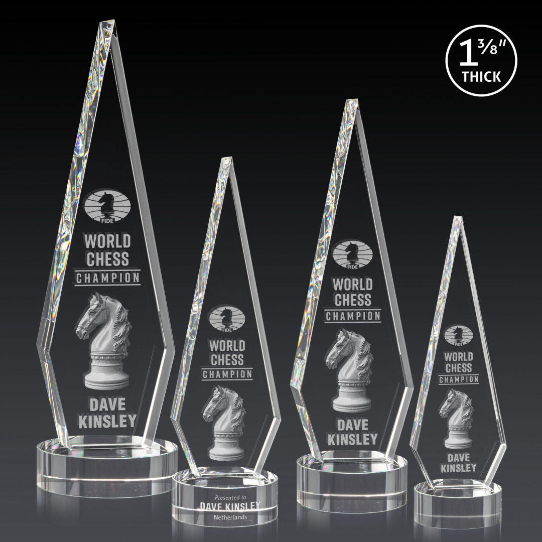 Springfield 3D Award on Stanrich Base - Clear