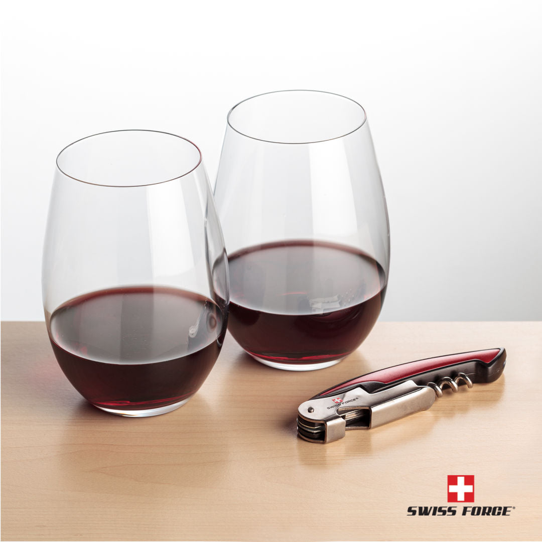 Swiss Force® Opener & Laurent Stemless Wine