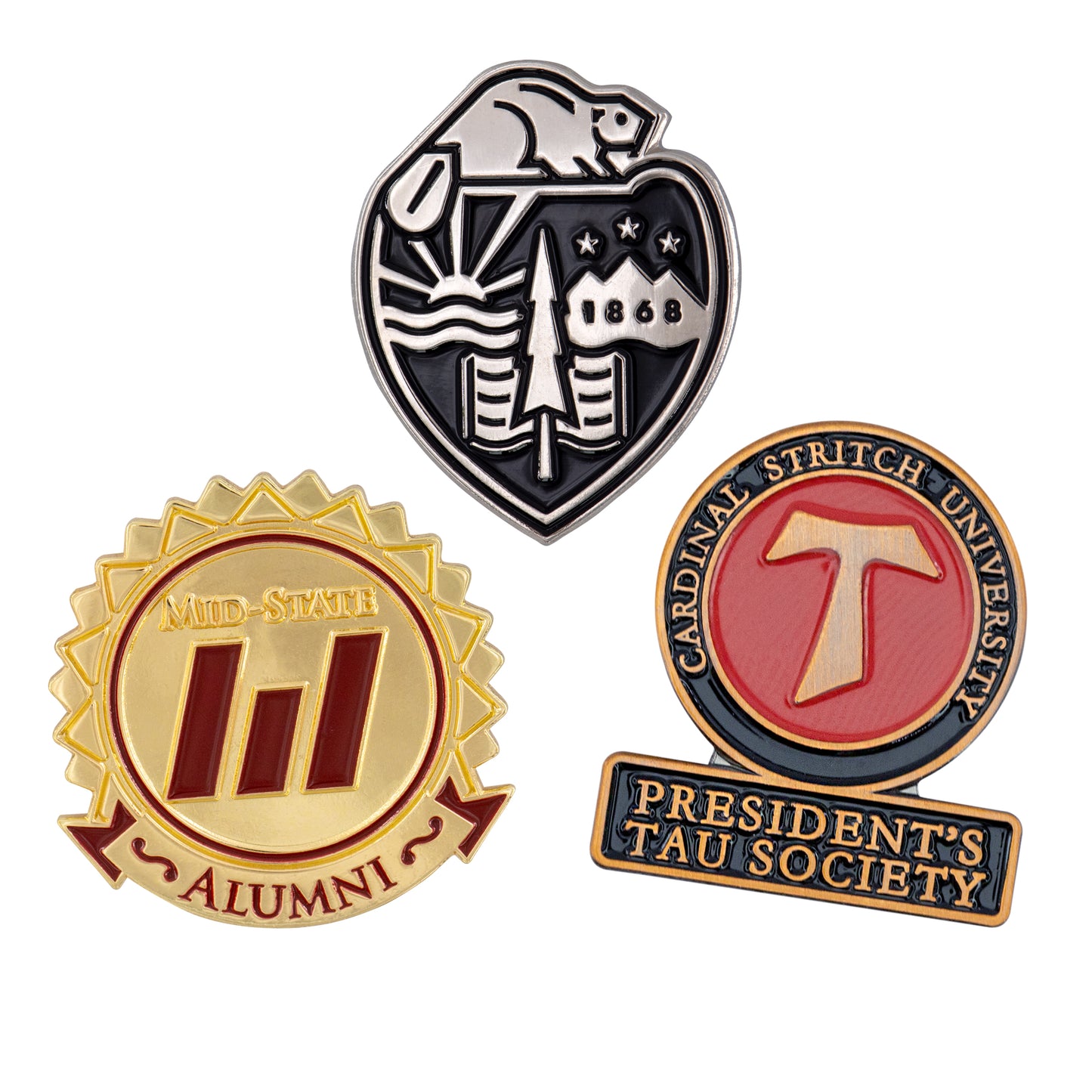 Lapel Pin - Die Struck Brass Soft Enamel (1-1/4")