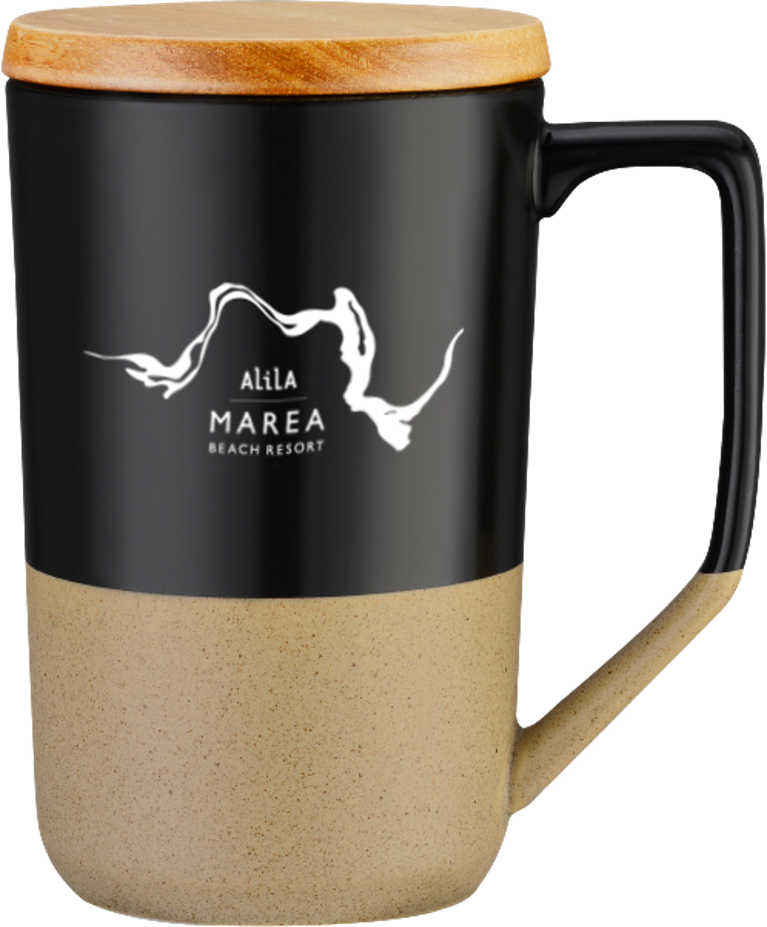 Black/Wood Brown Top Me Off Mug