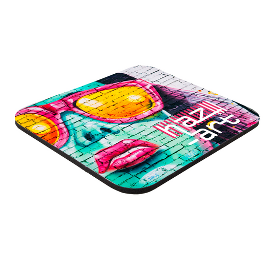 White 7" X 8" X 1/4" Full Color Hard Surface Mouse Pad