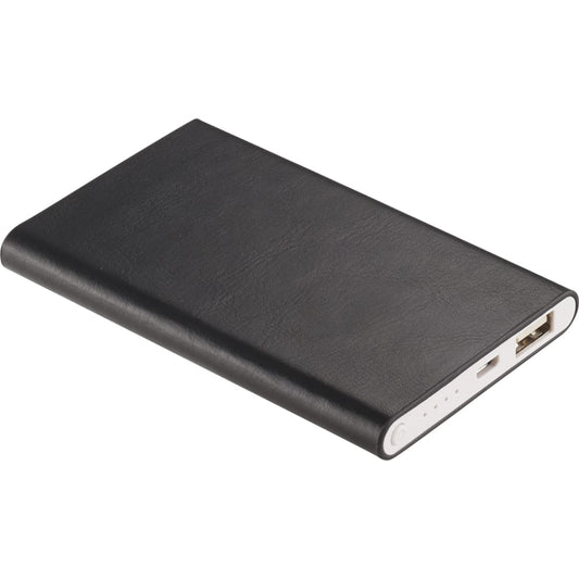 Black UL Listed Abruzzo 4,000 mAh Power Bank