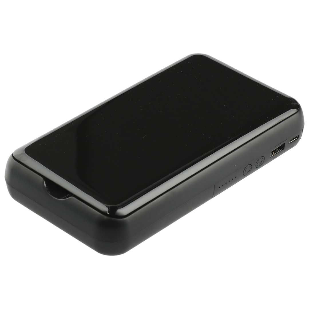Black Pristine 10000 Wireless Power Bank w/ UV Sanitizer