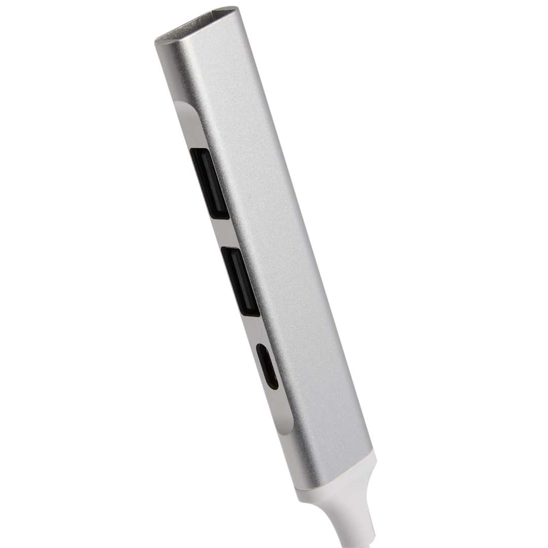 Aluminum 4-Port USB-A and C Hub