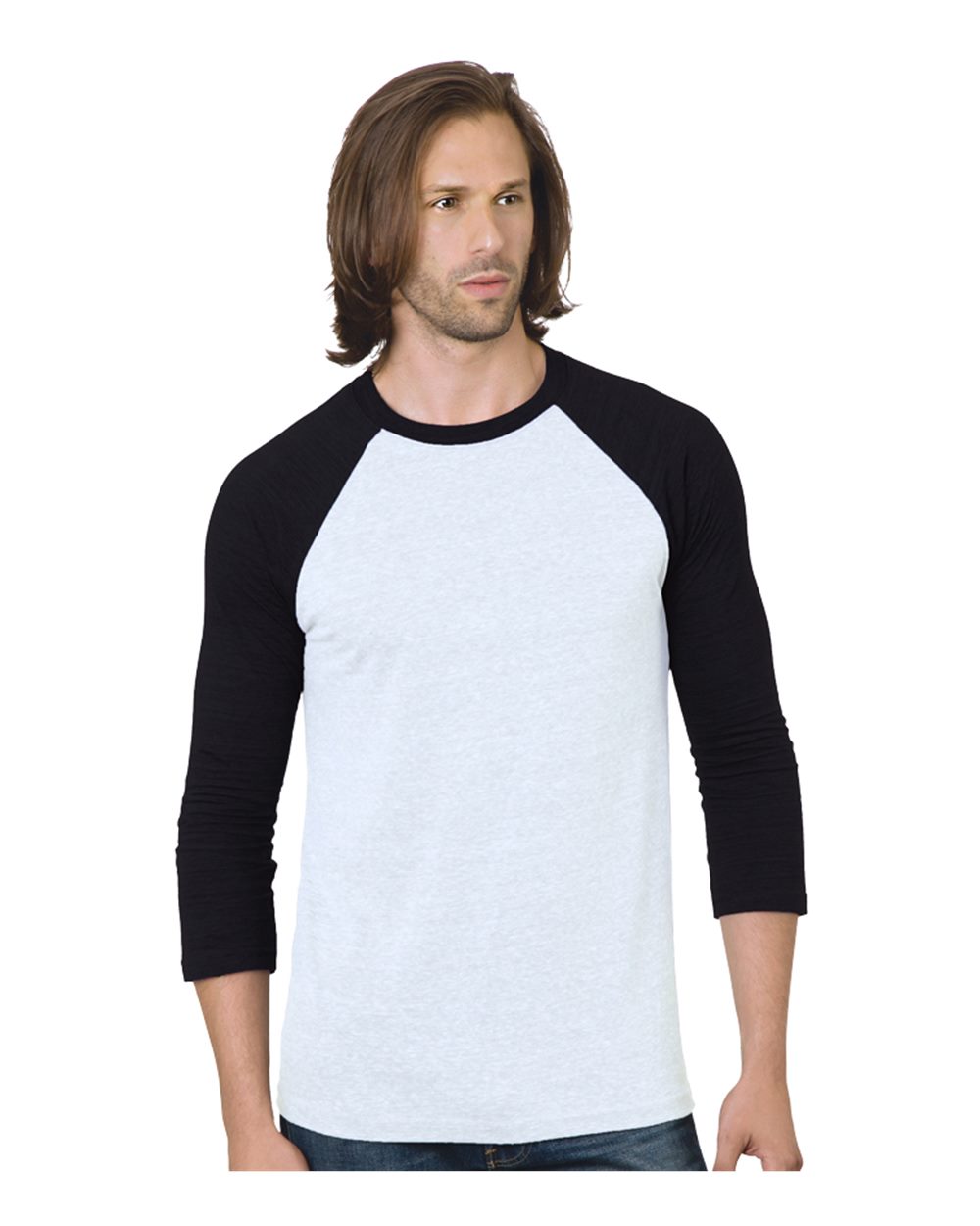 Unisex Triblend Three-Quarter Sleeve Raglan T-Shirt - 9525
