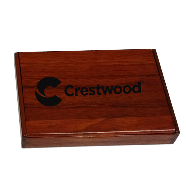 Rosewood Business Card Case