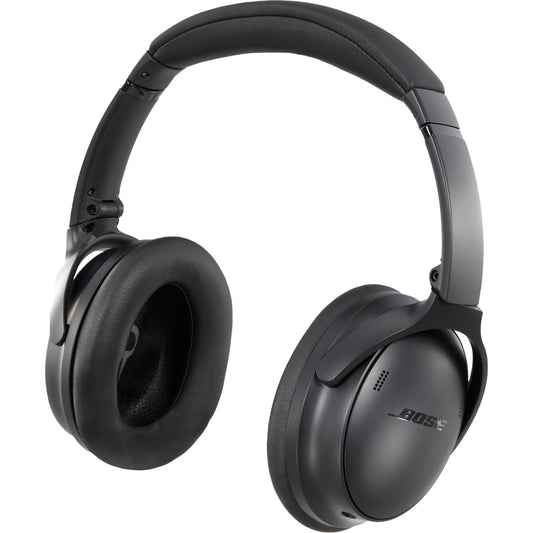 Front View of Black Bose QuietComfort Headphones