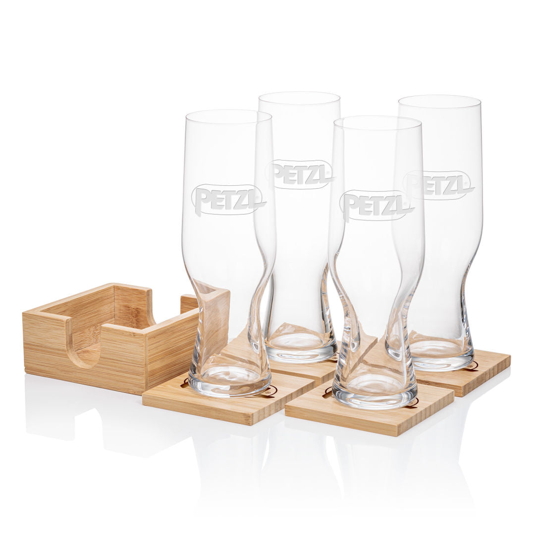 Bamboo Coaster Gift Set - Leipzig