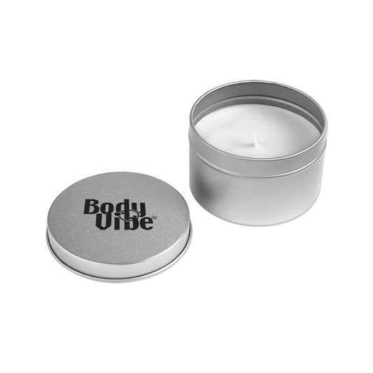 Silver 4 Oz. Silver Round Tin Candle