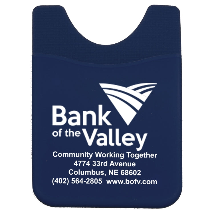 “Banker” Soft Silicone Cell Phone Wallet