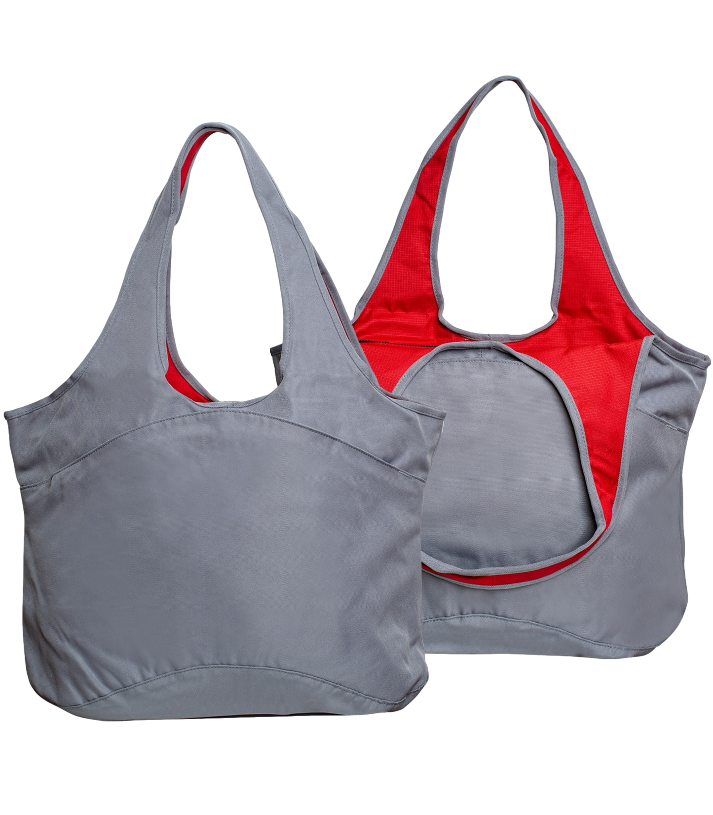 Gray Village Zipper Tote Bag