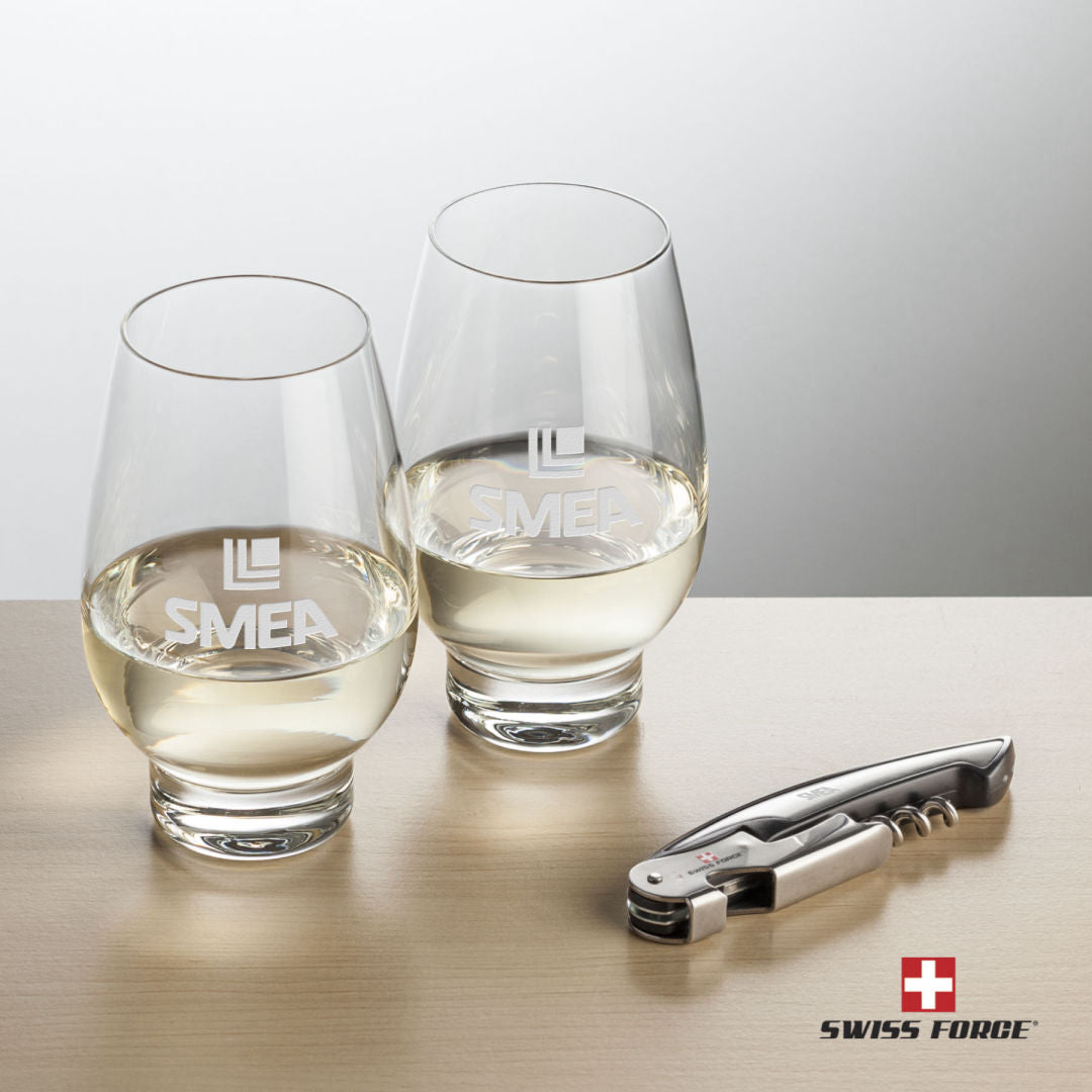Swiss Force® Opener & Glenarden Stemless Wine