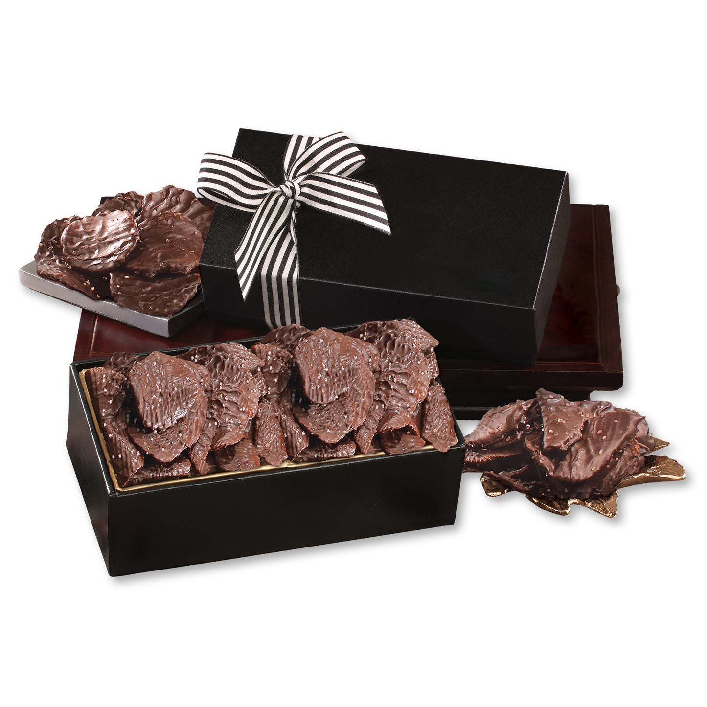 Chocolate Splendor with Chocolate Sea Salt Potato Chips