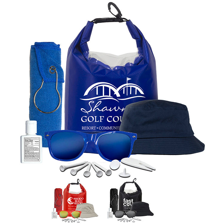 "FAIRWAY GOLF KIT" 13 Piece Golf Kit in Deluxe Dry Bag