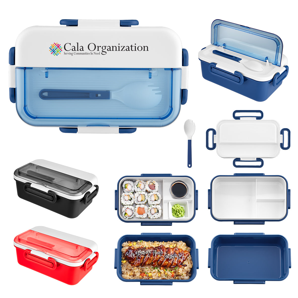 BLACK Broadview Bento Box With Spork