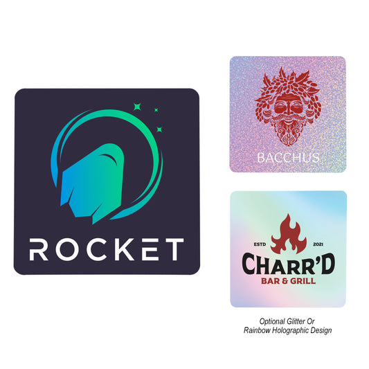 WHITE Acrylic Coaster - Square