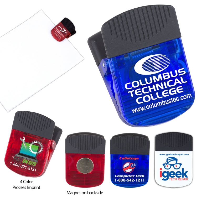 Trans Blue "Clippie Jumbo" Jumbo Magnetic Clip