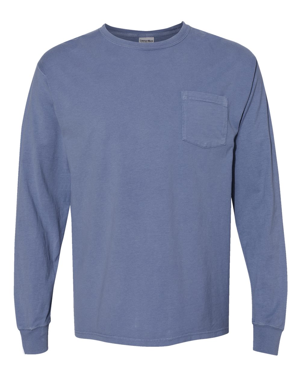 Unisex Garment-Dyed Long Sleeve T-Shirt With a Pocket - GDH250