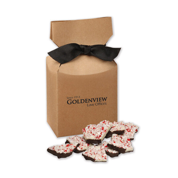 Peppermint Bark in Kraft Premium Delights Gift Box