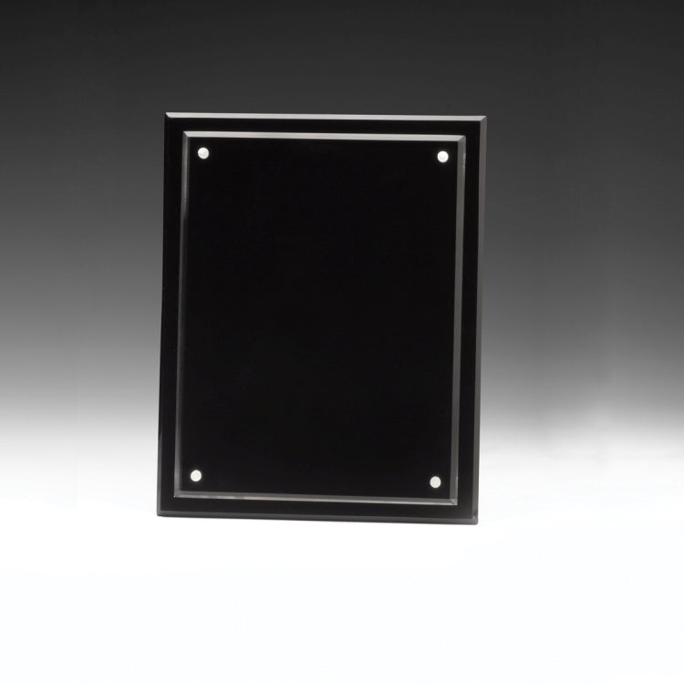Magnetic Certificate Holder - Clear on Black - 8" x 10" Insert