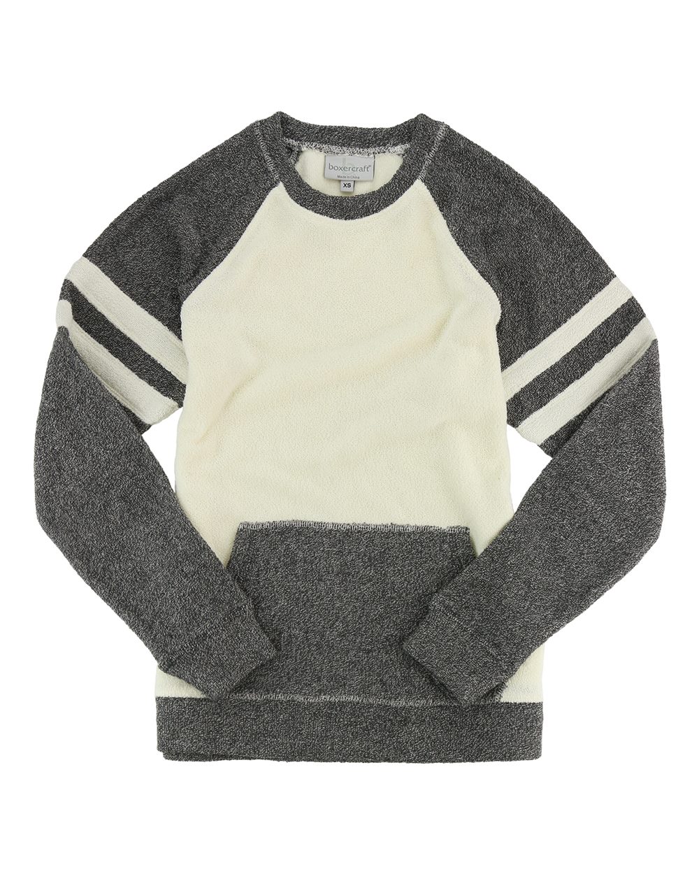 Women's Cozy Contrast Fleece Crewneck Pullover - L04