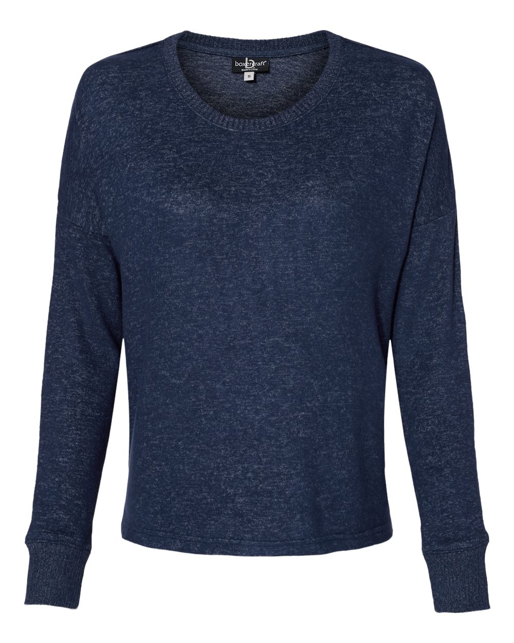 Women's Cuddle Fleece Boxy Crewneck Pullover - L06