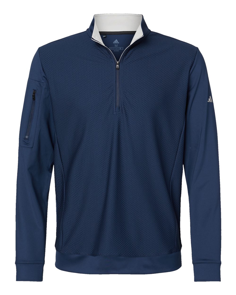 Men's Textured Quarter-Zip Pullover - A295