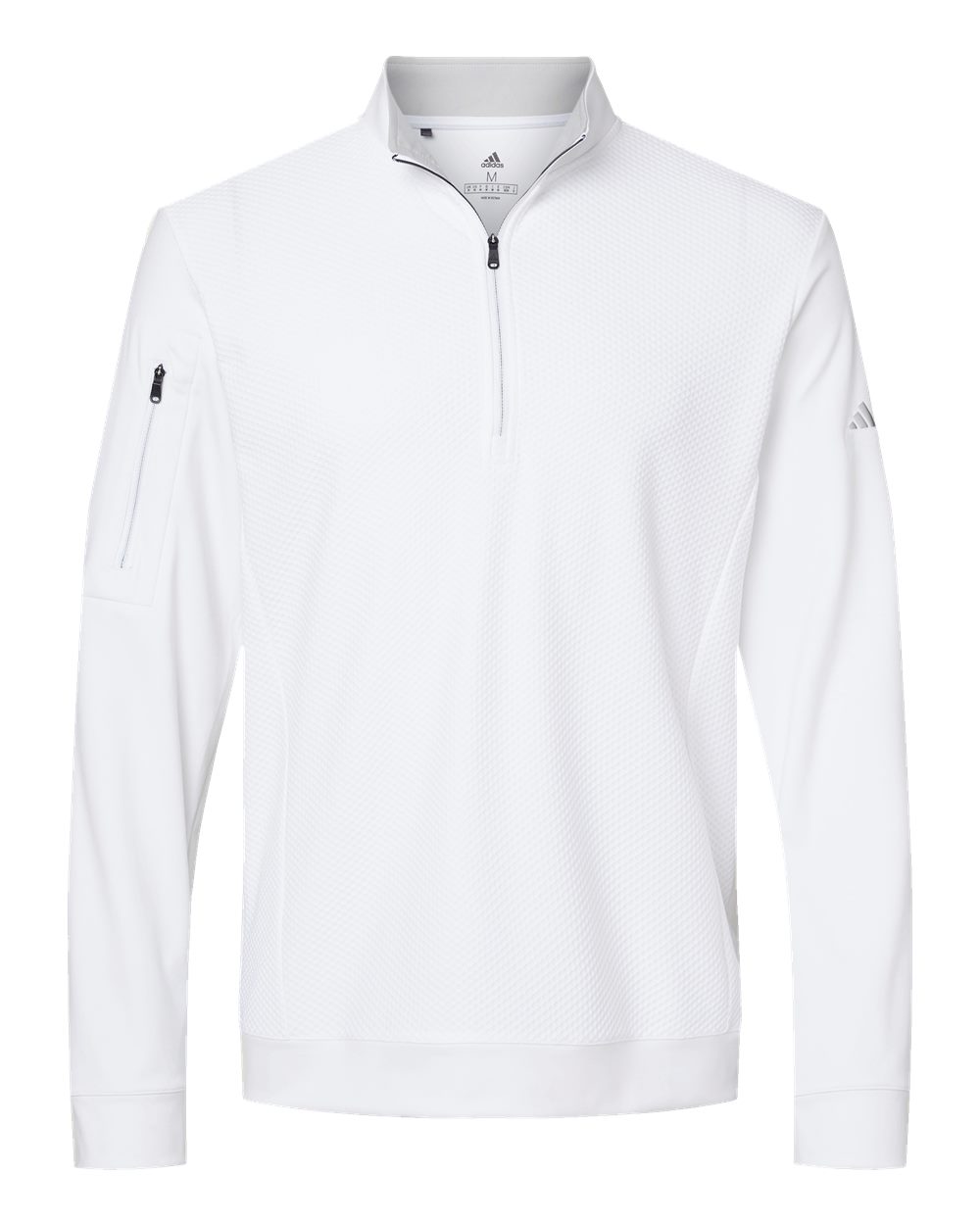 Men's Textured Quarter-Zip Pullover - A295