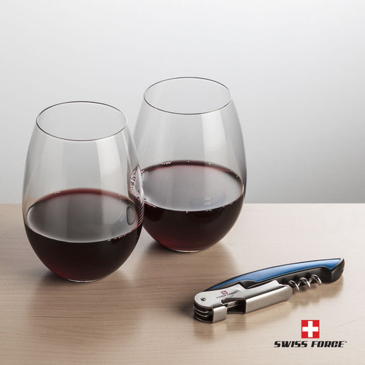 Swiss Force® Opener & Carlita Stemless Wine