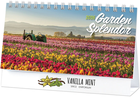 FULL COLOR GARDEN SPLENDOR DESK CALENDAR