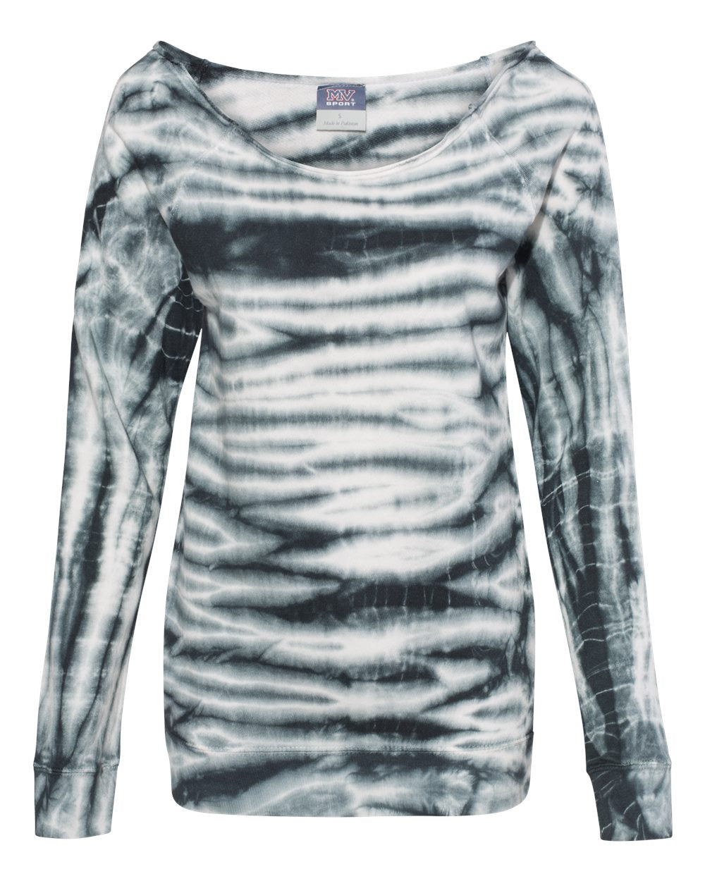 Women's French Terry Off-the-Shoulder Tie-Dyed Sweatshirt - W20173