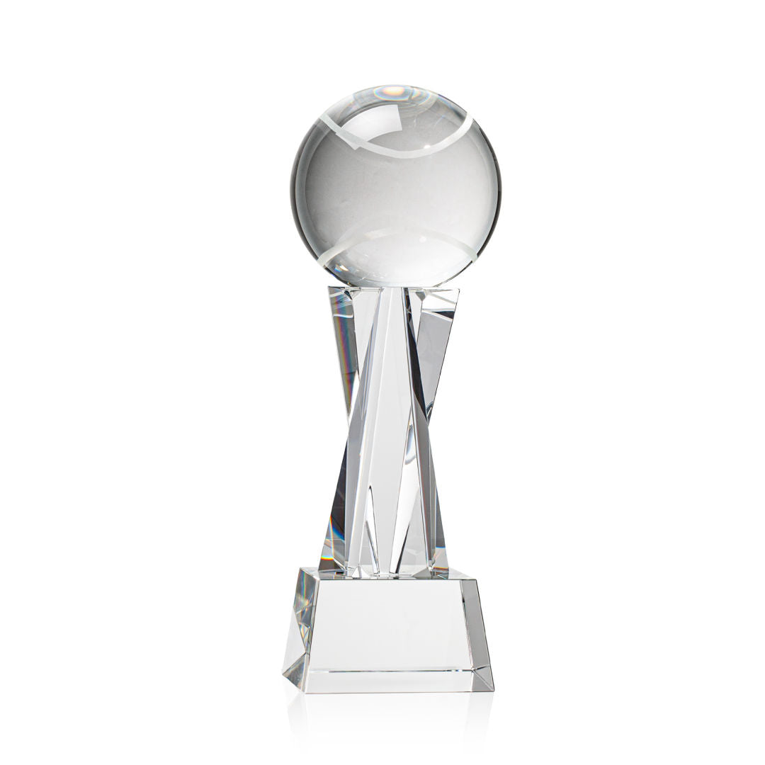 Tennis Ball Award on Grafton Base - Clear