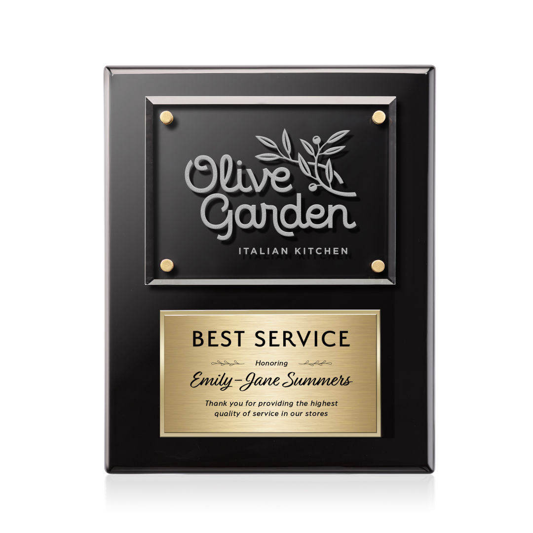 Gossamer Plaque - Black/Gold