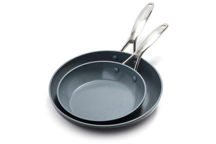 GreenPan Valencia Pro Ceramic Non Stick 8 and 10-inch Frypan Set