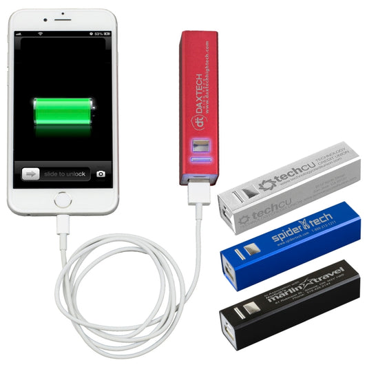 PB102- Blue UL Listed Aluminium 2200 mAh Lithium Ion Portable Power Bank Charger