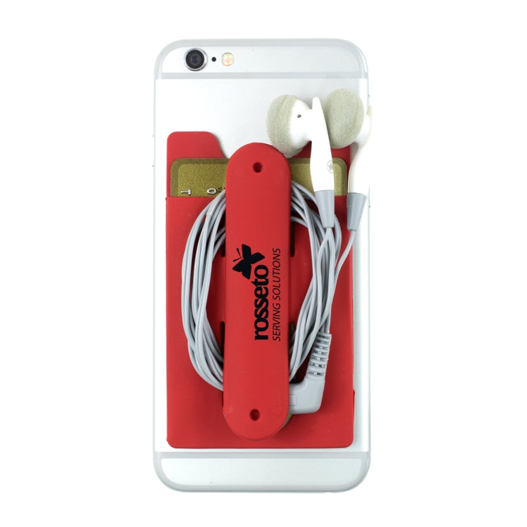 “Kickstart” Two Function Soft Silicone Cell Phone Kickstand & Wallet