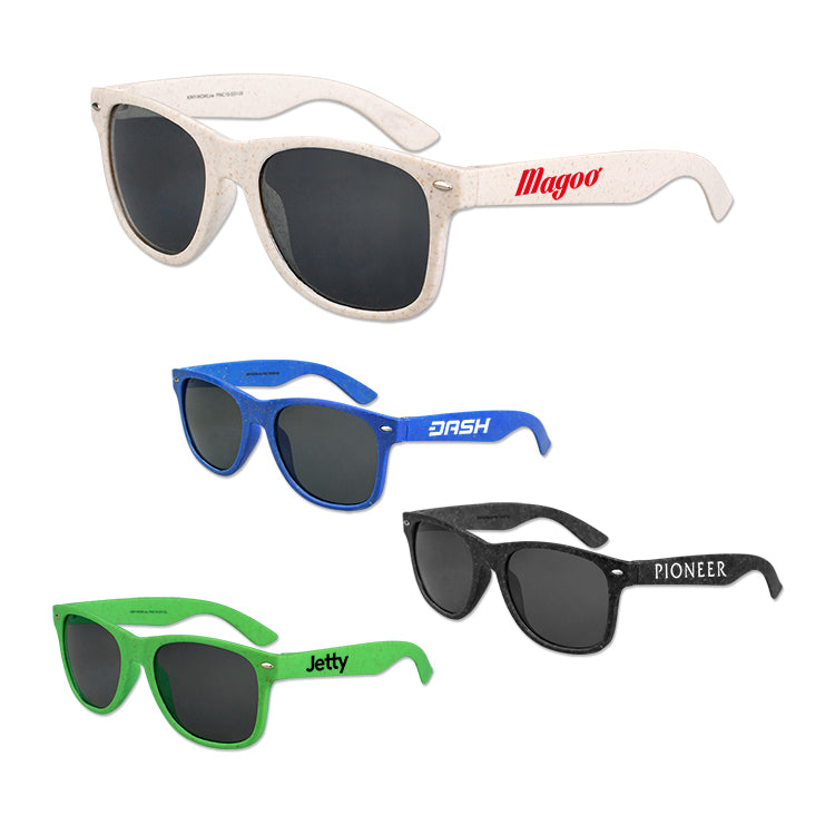 Black Wheat Straw Iconic Sunglasses