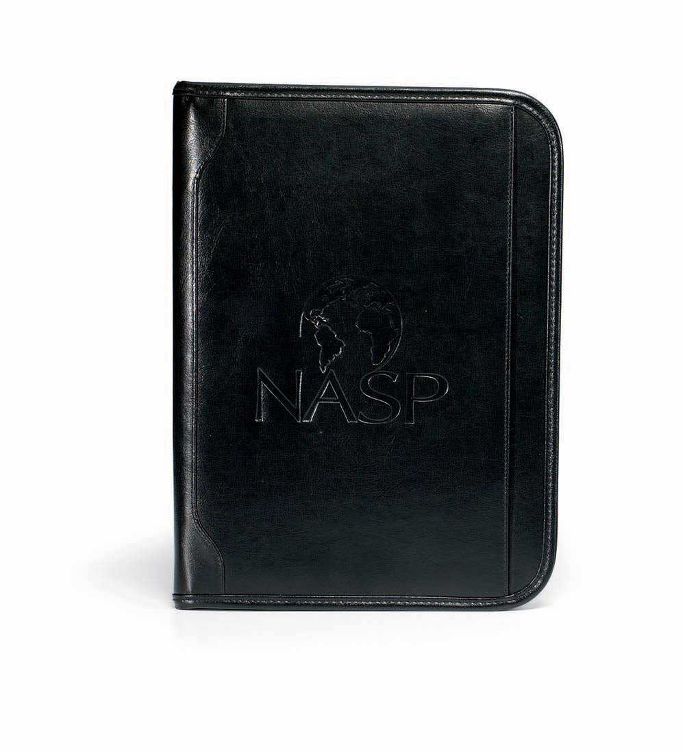 Black Vintage Leather Padfolio